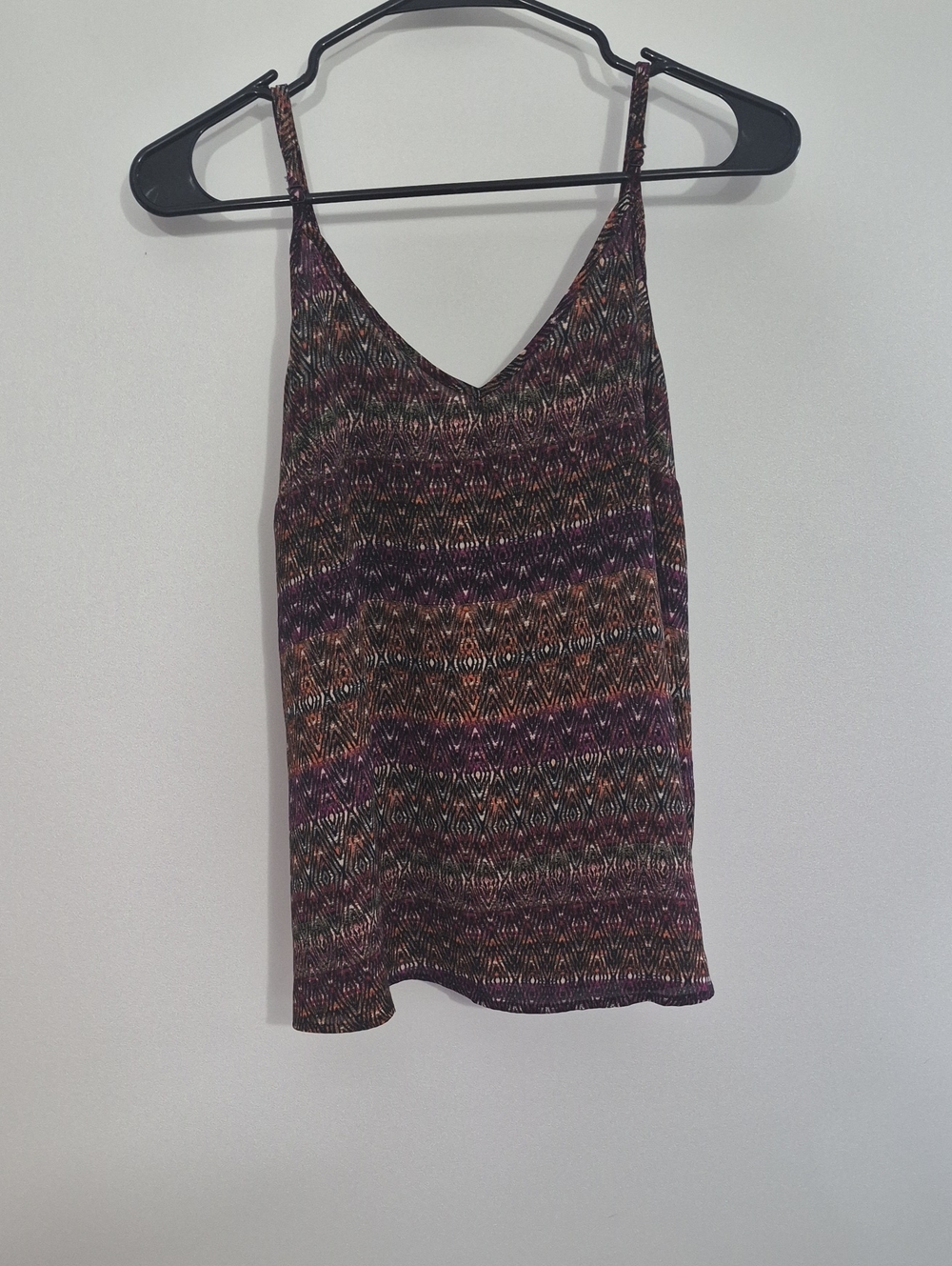 Women's V-Neck Printed Cami Tank Top - Multicolor